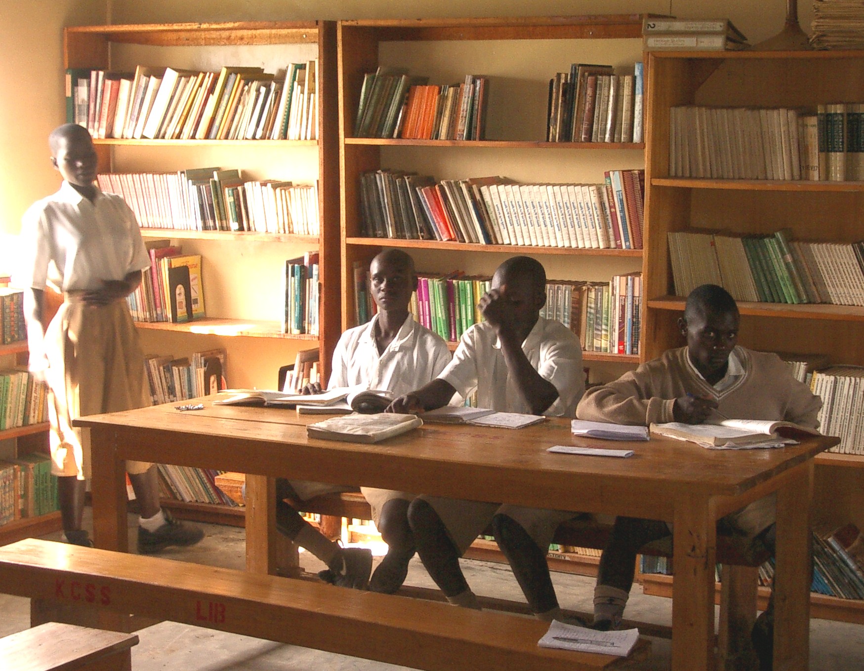 The new secondary library inside